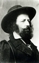 Alfred, Lord Tennyson (1809-92) fotografiado por Cundall y Donnes, 15 de abril de 1861